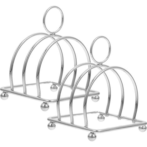 2 Porte-Toast, Acier Inoxydable, Design Stable, Support Multifonction, Pour Cuisine et Restaurant