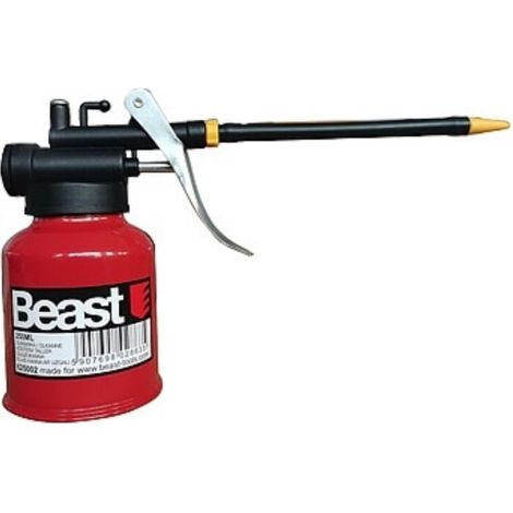 Burette a huile metallique 250 ml bec rigide
