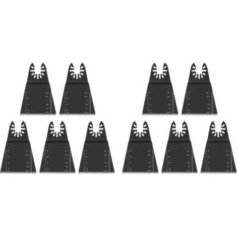 Lame per utensili oscillanti, 10 lame per sega oscillante multiutensile da 65 mm, kit di lame universali a sgancio rapido per metallo, legno e plastica.