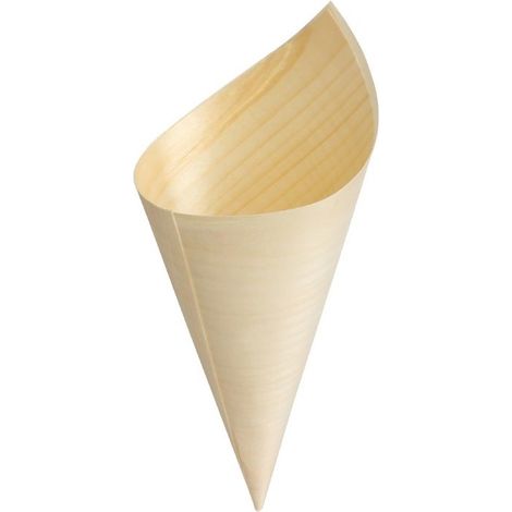 Cône en peuplier 75 x 170 mm - Fiesta Lot de 100