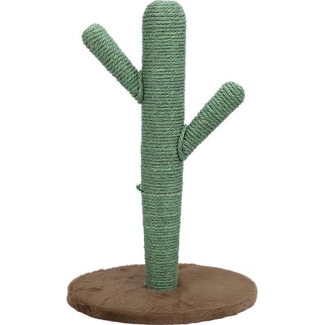 Arbre à gratter pour chat, Protection de meubles, Base Stable, bois de pin en Sisal, arbre à chat pour petits chats d'intérieur (1/5)