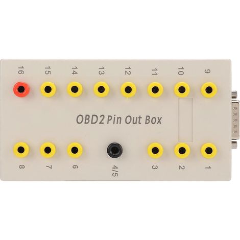 Boîtier de test OBD2 pour voitures avec câbles de diagnostic de 113 cm et 38 cm – Outil de réparation automobile