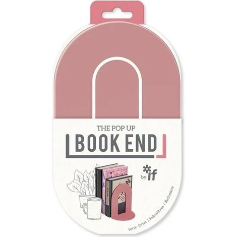 Serre-livres rose poudré