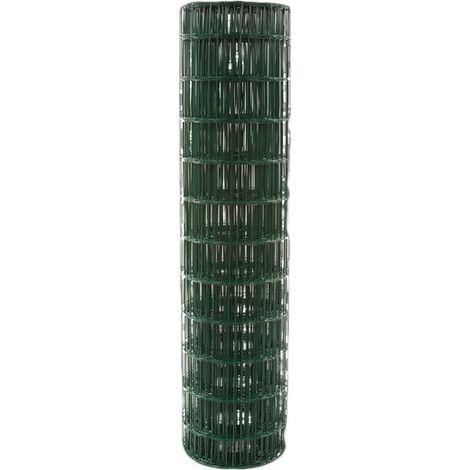Wohngebietsgitter, plastifiziert, grün, Maschenweite 100 x 50 mm, 1,20 m, 25 m