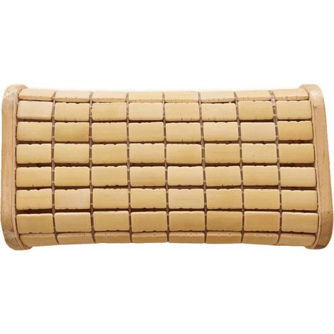 Cuscino poggiatesta in bambù per sauna, poggiatesta in legno, accessori per sauna, poggiatesta per relax, casa, palestra, sauna, spa, bagno turco. (1/5)