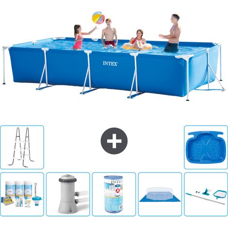 Intex Piscina con struttura Rettangolare - 450x220x84 cm - 7-pezzi  S40279