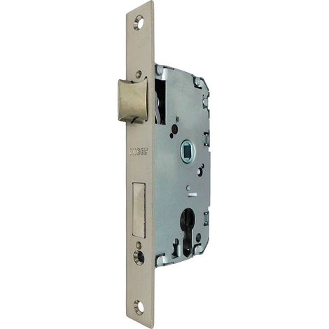 Schloss mit Schlüsselschloss C/c Cre04 40/47 mm Satin Nickel