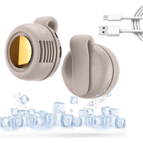 Mini ventilatore - Ventilatore a clip - Ventilatore ricaricabile tramite USB - Ventilatore portatile a clip - Ventilatore da collo - Ventilatore silenzioso, senza pale, ricaricabile tramite USB - Rego (1/5)