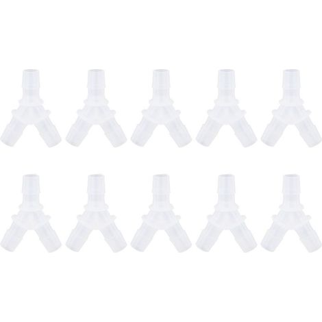 Raccords de tuyaux souples, connecteur de Type Y pour Aquarium, pompe à air, connecteur à 3 voies (8mm), 10 pièces (1/5)