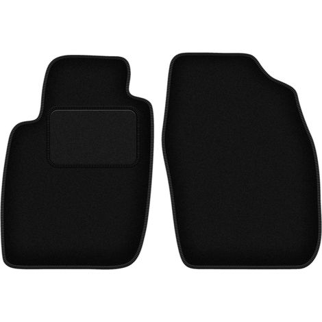 Alfombrillas delanteras negras para Toyota Starlet P9 hatchback (1996-1999)