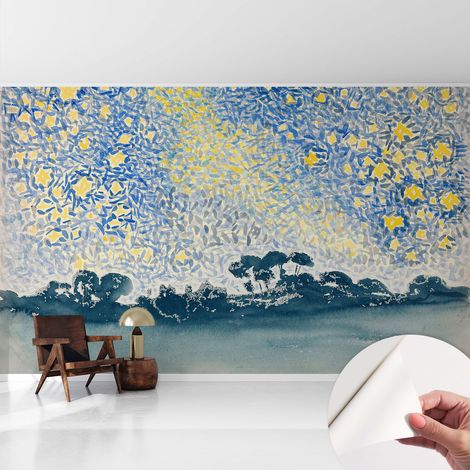 Selbstklebende Tapete - Wanddekoration Wohnzimmer - Tapete Schlafzimmer Sternenabstraktion 416x254 cm (1/5)