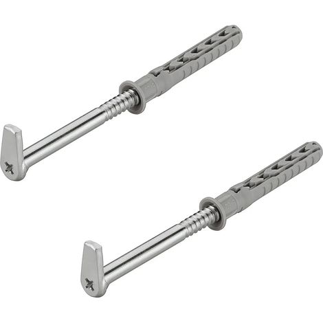 cyclingcolors 2x gancio a vite forma di L 5,8mm x 80mm con tasselli M6 intaglio legno muro mobili