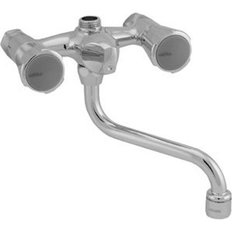 Venlo Nimbus II Laiton Eco robinet de douche avec inverseur 12cm entraxe chrome (1/2)