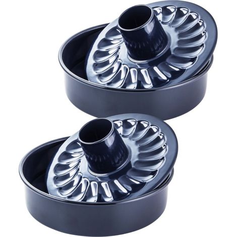 Ensemble de 2 Moules à manqué et savarin double fond 28 cm Dr. Oetker Back Liebe (1/5)