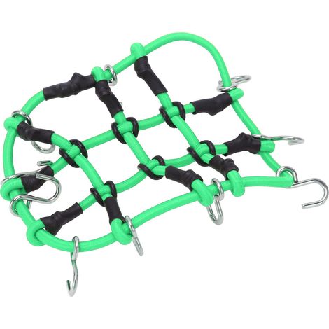 Filet élastique vert pour toit de voiture RC, accessoire de chargement avec crochets pour Xiaomi Jimny télécommandé. (1/5)