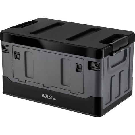 Foldable Transport Box 38L, Grey-Black, PP Material (1/5)