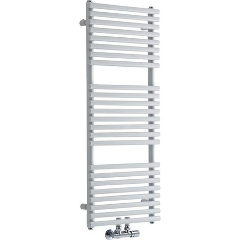 Sèche-Serviettes à Raccordement Central – Blanc – 106.5 x 40cm – Magera