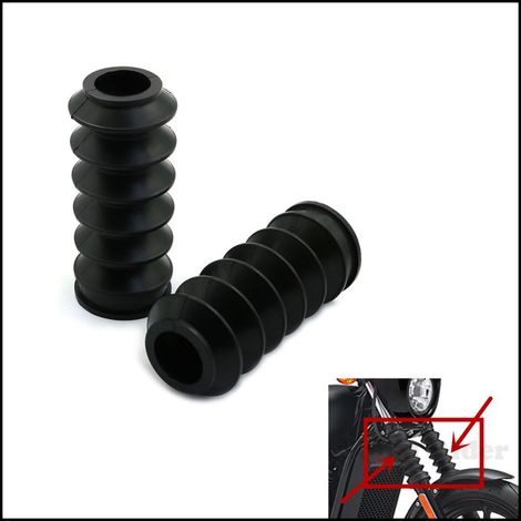 Fits Harley-Davidson Street 500, 750 and XG500/750 models, ages 14-17: shock absorber dust covers and front fork covers