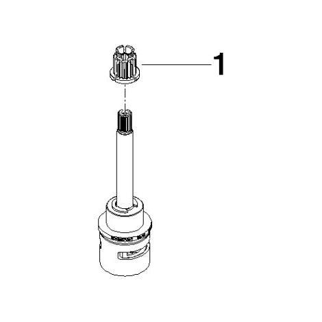 Dornbracht 9090031600090 Pièces de rechange supérieures complètes (1/2)