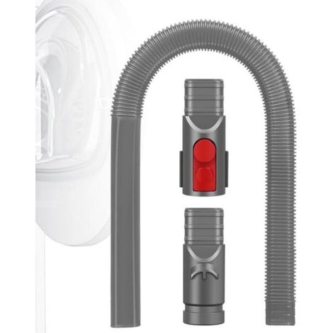 Bocchetta per fessure piatta, flessibile e lunga, compatibile con Dyson V6 V7 V8 V10 V11 V12 V15, accessorio per aspirapolvere per rimuovere lanugine da asciugatrici, prese d'aria e auto. (1/4)
