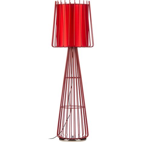 Premier Housewares Aria Red Floor Lamp (1/5)