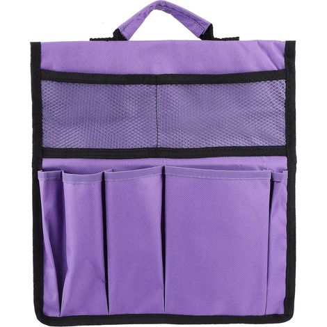 [JAMAIS UTILISÉ]Banc de jardin pliable avec sac à outils 170 g - Violet (1/4)