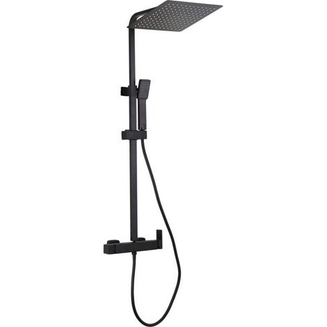 Duschsäule MANZO mattschwarz (1/4)