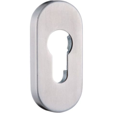 Rosace cylindre ovale 9mm - Finition : Inox - - KINTECH