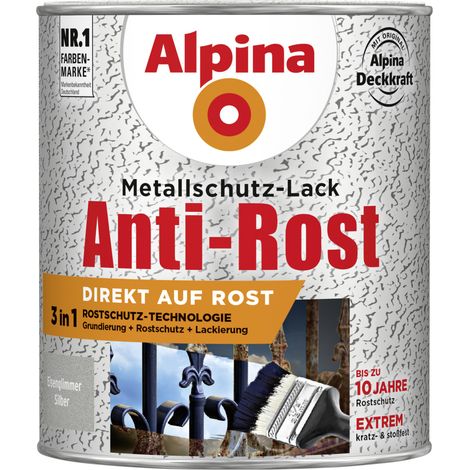 Alpina Metallschutz-Lack Eisenglimmer 750 ml silber Metallack Schutzlack (1/3)