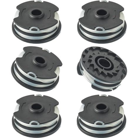 6 Bobine Fil Nylon Pour Tondeuse Parkside PRT 550 A1 A3 PRTA 20-Li C3 B2, Rechange Coupe Bordure Jardin