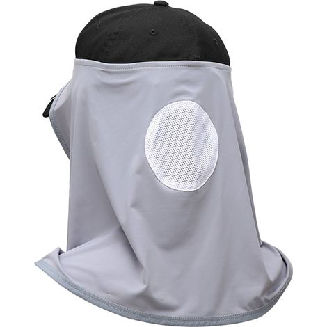 Couvre-tête rafraîchissant en polyester respirant, protection solaire UV, pour les sports de plein air, gris clair (1/5)