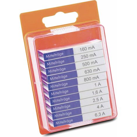 Assortiment de fusibles fins ESKA, 5x20mm -M-, 100 pièces