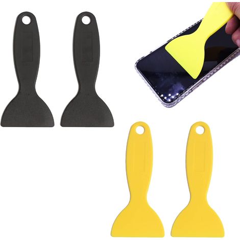 Spatule Plastique,Couteaux à Mastic en Plastique,Spatule Mastic Plastique,Outil d'Installation d'Autocollants,4PCS (1/5)