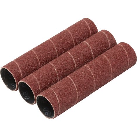 Draper 3-Pack Aluminum Oxide Sanding Sleeves, 25x115mm, Ideal for Grinding and Finishing Applications (1/2)