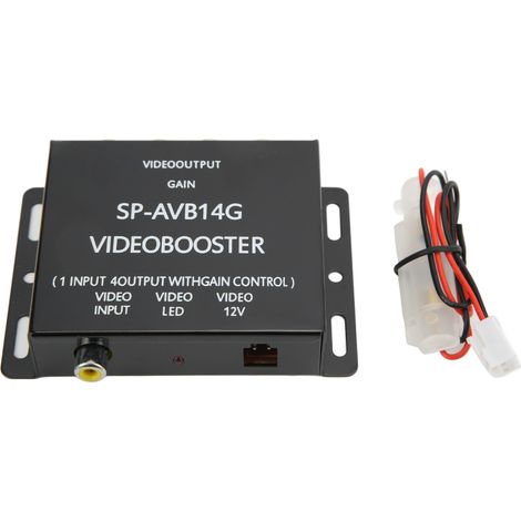 1 à 4 répartiteur de signal vidéo amplificateur pour écrans multiples voiture TV LCD 12V (1/5)