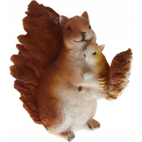 Elemento decorativo da giardino progarden squirrel plastica resistente 16x7.5x14.5cm