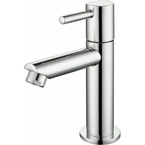Robinet Eau Froide - Acier Inoxydable 304 - Pour Salle De Bain Et WC - Sur Pied - 1 Pièce (1/5)