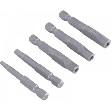 Embouts pentagonaux, embouts pentagonaux magnétiques, jeu de mèches à clé magnétique, embout de tournevis à tête durable 5 pièces pour perceuse visseuse (1/5)