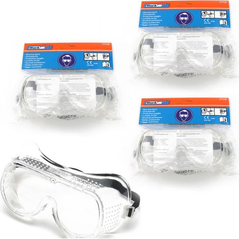 Lot de 3 - Lunette masque de protection