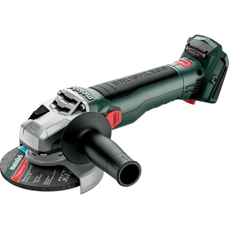 Smerigliatrice angolare a batteria Metabo W 18 LT BL 11-125 senza batteria e caricabatterie in scatola