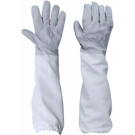 Gants Apiculteur En Peau De Mouton De Protection Haute Qualité Sans Piqûres (1/4)
