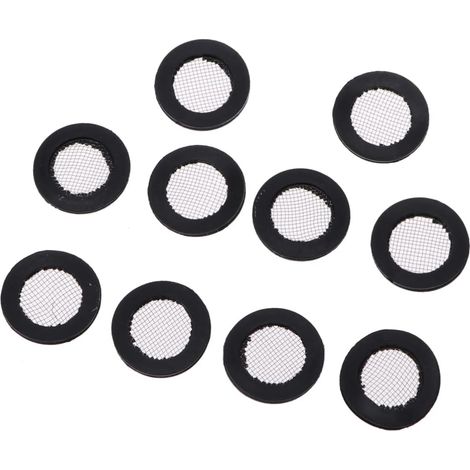 Lot de 10 Joints Robinet en Métal et Caoutchouc avec Filtre Anti-obstruction, Diamètre Intérieur 16mm, Taille, pour Robinet la Cuisine et Salle de Bain (1/5)