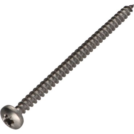 VBA Vis bois agglo Inox A2 Tête ronde TR Pozi 5X80-100 pièces