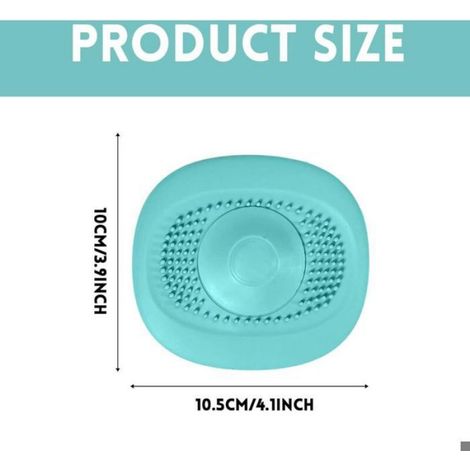 Bouchon de Vidange - Silicone Souple - Pour Évier Cuisine Baignoire Douche - Forme Tourbillonnante - 1 Pièce (1/5)