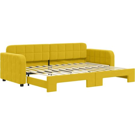 Maison Exclusive - Divano Letto con Letto Estraibile Giallo 80x200 cm in Velluto
