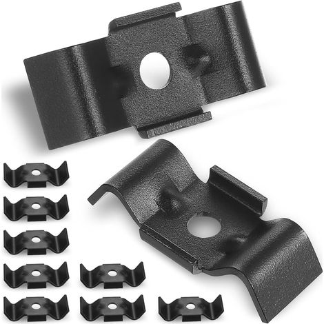 10 Pièces Kit de Fixation pour Clôture Double Fil Pattes Serrage, Accessoires, Supports Panneaux (1/5)