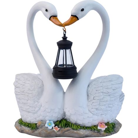 Enten-Skulptur Nachtlicht, Solarbetrieben, Wasserdichtes Design, BY25111 (1/2)