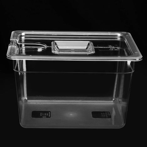 Conteneur de 11,71 L avec couvercle pour circulateur à vide culinaire et cuisson précise (1/5)