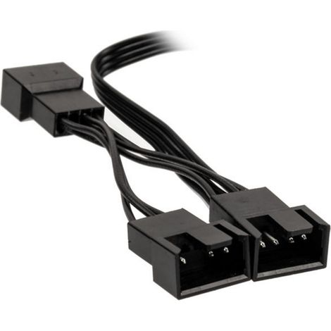 PC-Lüfter Y-Kabel [1x PC-Lüfter Buchse 4pol. - 3x PC-Lüfter Buchse 4pol.] 0.35 m Schwarz Kolink (1/5)