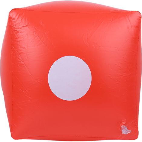 Dé gonflable Dé Portable Inté rieur Exté rieur Fê te Accessoire Jeu Jouet Rouge (1/5)